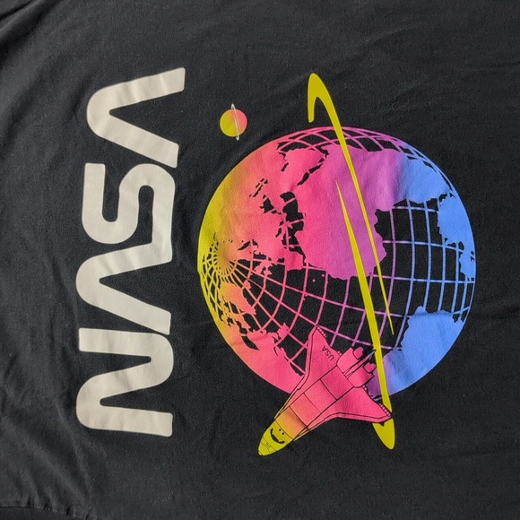 NASA black graphics T-shirt Size Small - Picture 2 of 6